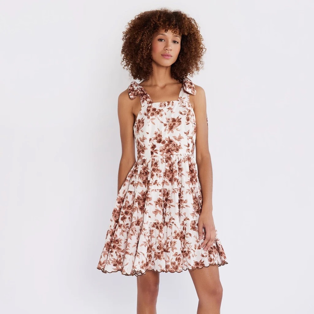 Millie KIARA DRESS IN CAFE BOUQUET XS VGUC worn twice